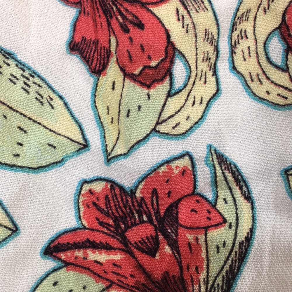 NWT Free People Dear You floral ruffle mini dress - Picture 5 of 8